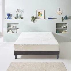 Bellecour Ensemble Vosges 160x200 cm Matelas Mousse Haute Densité + Sommier Bois* Ensemble Sommier Et Matelas