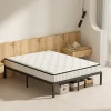 Teeno Ensemble 140x190 cm Matelas en mousse de 22 cm d'épaisseur + cadre de lit en métal* Ensemble Sommier Et Matelas