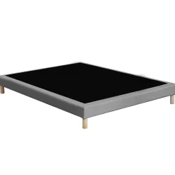 Idliterie Ensemble 1400x200 Matelas polylatex 80 kg/m3 et sommier tapissier beige* Ensemble Sommier Et Matelas