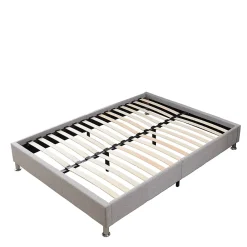 Teeno Ensemble 140x190cm Matelas à ressorts + Cadre de lit Plateforme Capitonné , Epaisseur du Matelas 30cm* Ensemble Sommier Et Matelas