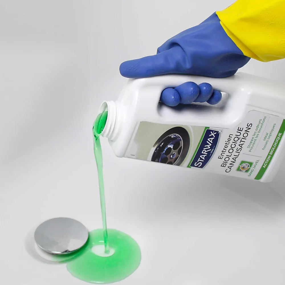 Starwax Entretien biologique canalisation 1L* Déboucheur