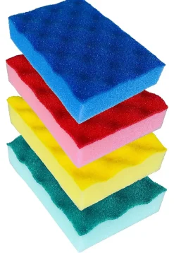 Eponge synthétique double face récurante SCRUBB méthode HACCP.- LOT DE 4* Eponge