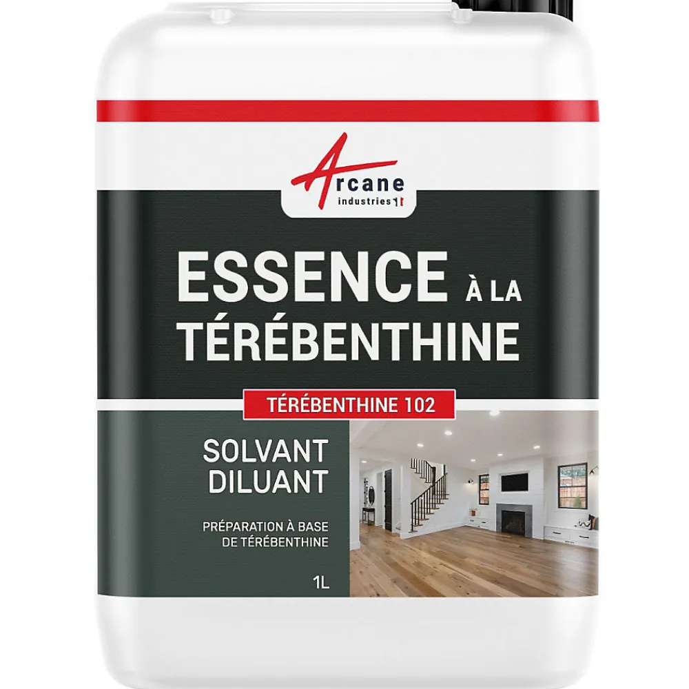 Essence à la térébenthine pour entretien bois, pierre, cuir... : TEREBENTHINE 102 - 1 L ->Arcane Industries Outlet