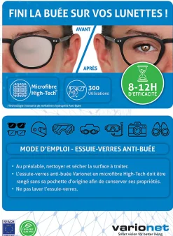Essuire-verres anti-buée microfibre high-tech><noscript><img width=