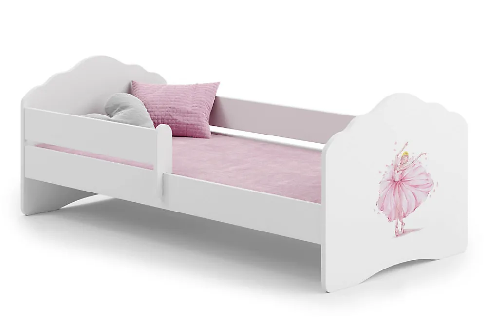 FALA lit d'enfant avec barreau 160x80 Princesse en couronne>Kobi Hot