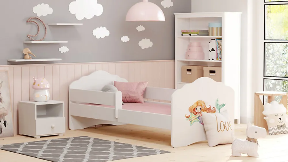 FALA lit enfant avec barreau 160x80 Mermaid>Kobi Outlet
