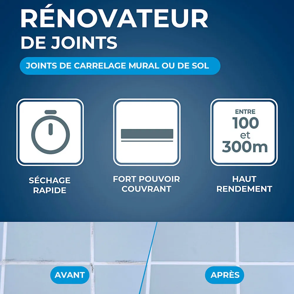 Feutre blanchisseur joints + 3 pointes de rechange>Starwax Best