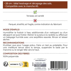 Frottoir pour terrasses et sols carrelés L.7,5 x H. 8 x P.27.5 cm>Starwax Hot