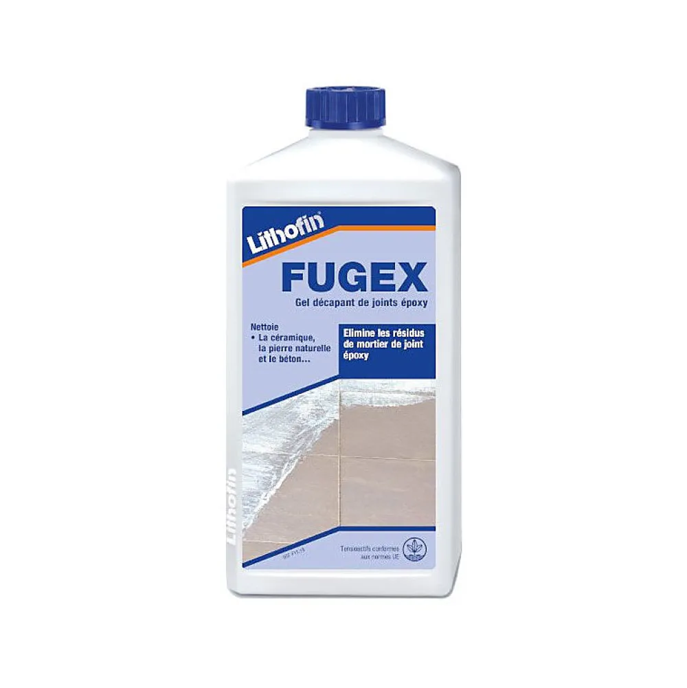 Lithofin FUGEX - Nettoyant à base de solvants pour décaper les joints époxy - - 1 L* Nettoyant Et Entretien Pour Sol