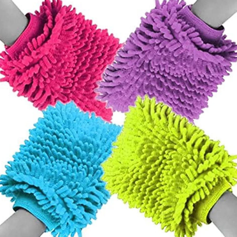 Magneticland Gant Chenille Microfibre coloré* Chiffon