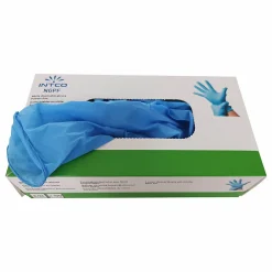 Gant jetable en nitrile pour la manipulation générale Taille 9 bleu, lot de 100>Site