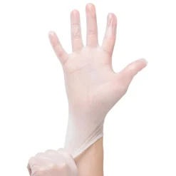 Gant jetable en nitrile pour la manipulation générale Taille 9 blanc, lot de 100><noscript><img width=