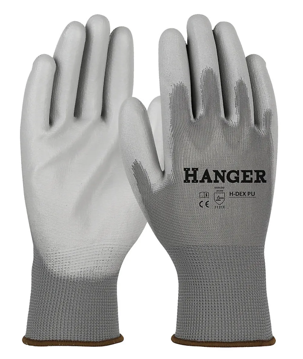 Hanger Gants de travail H-Dex T 8 enduit polyuréthane en 3 paires - - 300002* Gants De Ménage