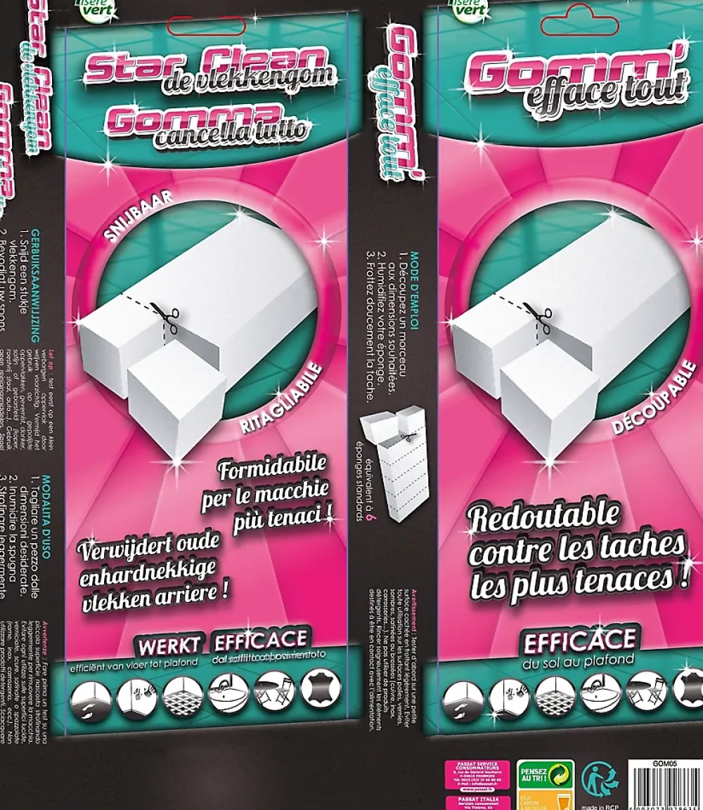 Gomme Magique Efface Tout découpable 31cm* Eponge
