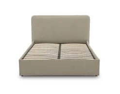 Best Mobilier Goyave - lit coffre - 140x190 - en tissu - sommier inclus -* Lit Coffre