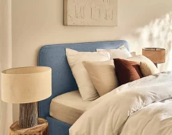 Goyave - lit coffre - 140x190 - en tissu - sommier inclus -><noscript><img width=