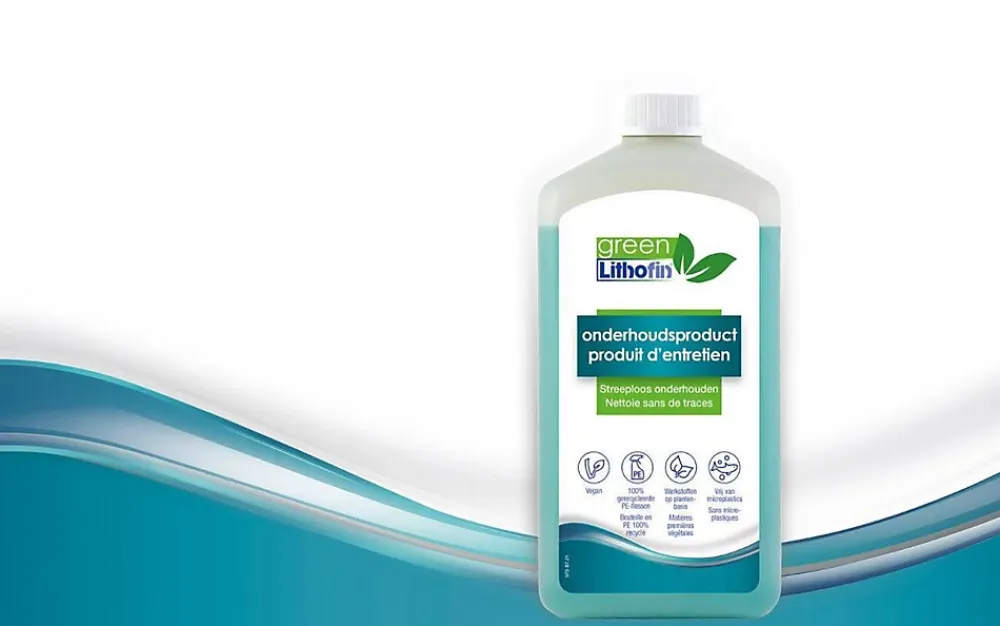 Lithofin Green - produit d'entretien 1l - Gamme professionnelle* Nettoyant Et Entretien Pour Sol