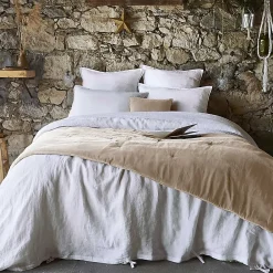 Altobuy HARRIS - Chemin de Lit 90x200cm Velours de Coton Coloris Pampa* Boutis, Couvre-Lit, Édredon