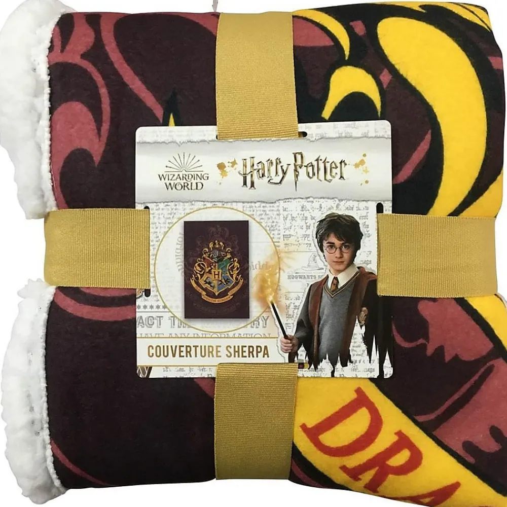 - Couverture motif/style emblème de Poudlard Multicoloured (150 cm x 100 cm)>Harry Potter Discount