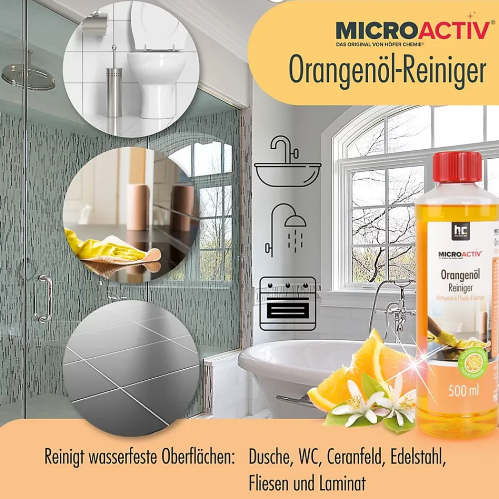 Höfer Chemie Microactiv Nettoyant Concentré À L'huile D'orange 1 x 500 Ml* Nettoyant Pour Cuisine