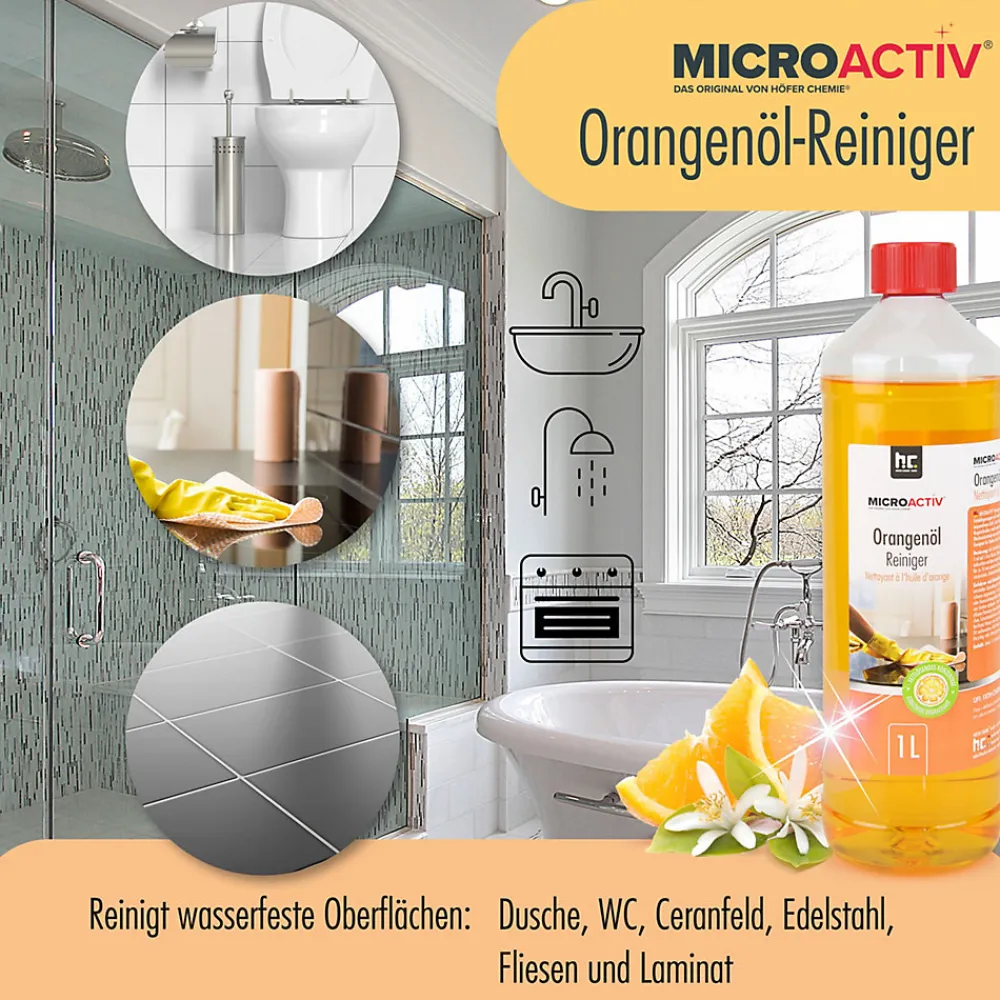 Microactiv Nettoyant Concentré À L'huile D'orange 6 x 1 L>Höfer Chemie Sale
