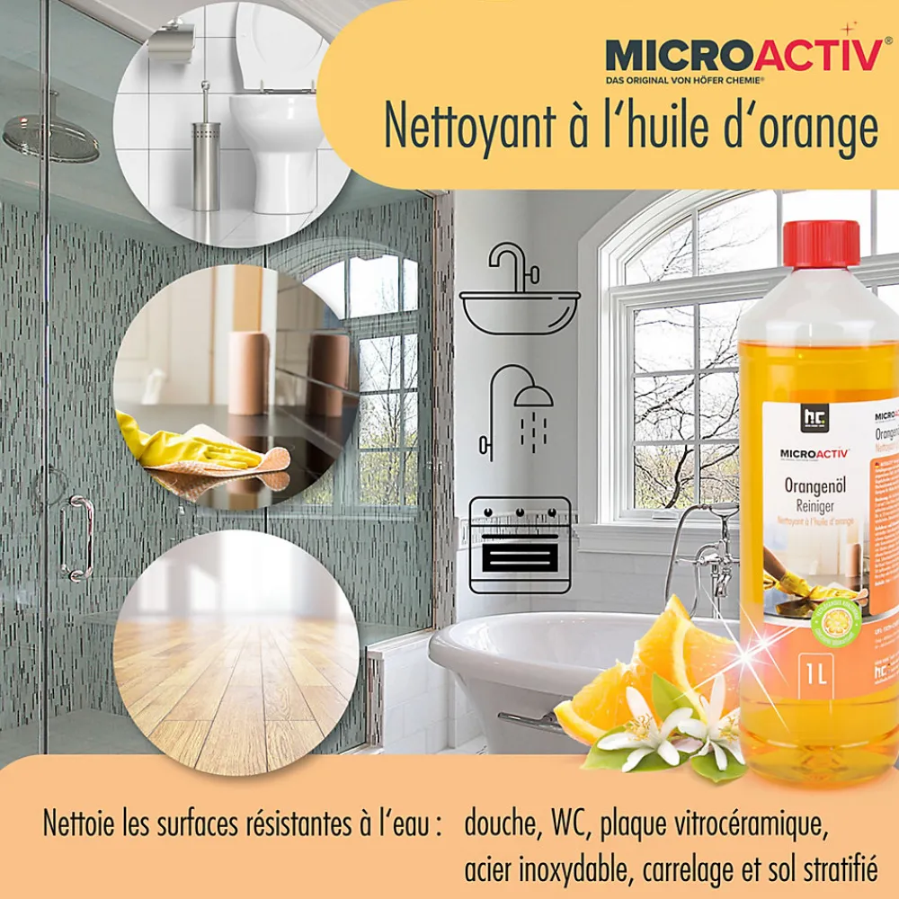 Microactiv Nettoyant Concentré À L'huile D'orange 6 x 1 L>Höfer Chemie Sale