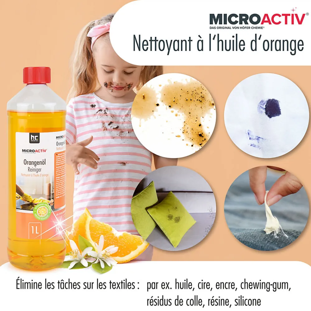 Microactiv Nettoyant Concentré À L'huile D'orange 6 x 1 L>Höfer Chemie Sale