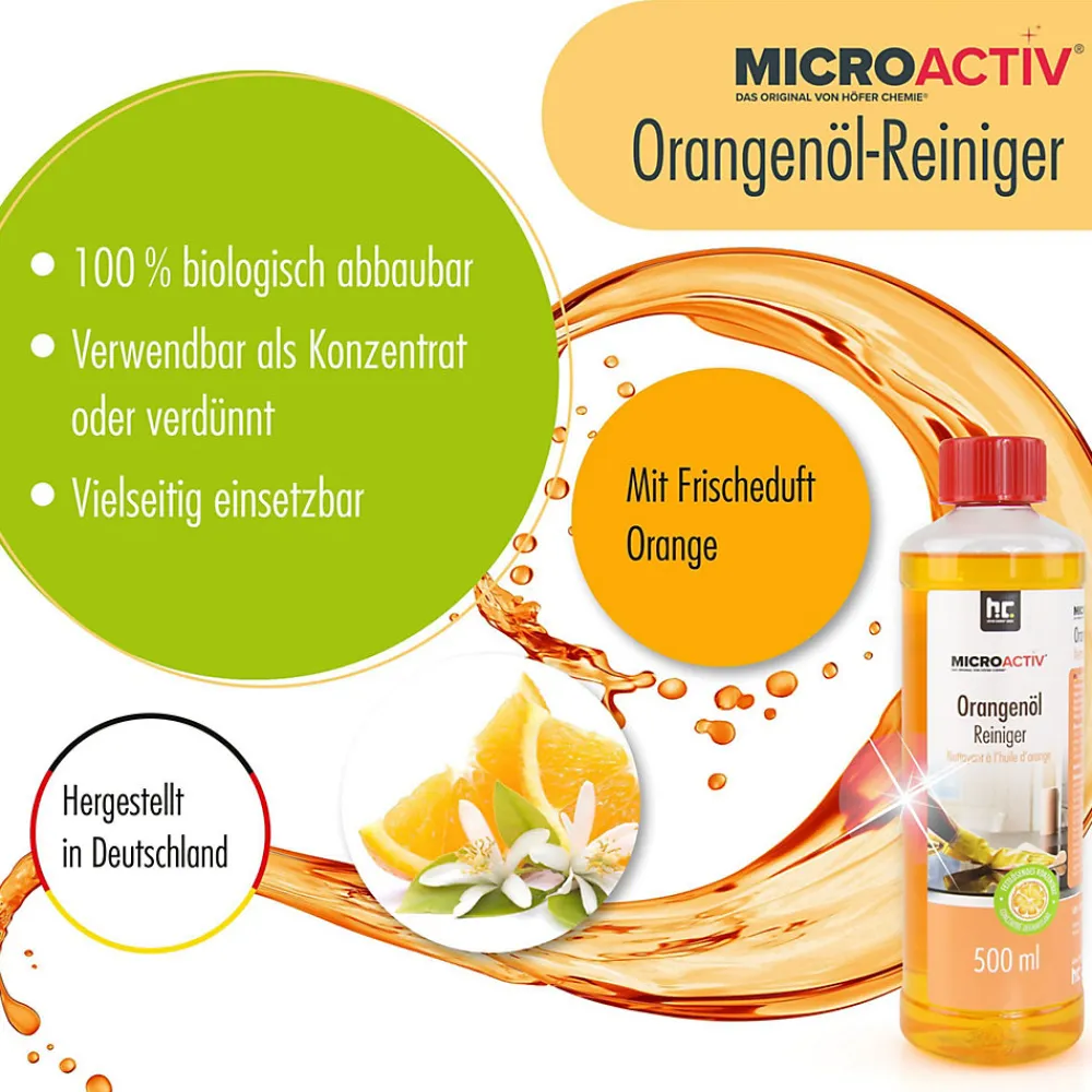 Microactiv Nettoyant Concentré À L'huile D'orange 2 x 500 Ml>Höfer Chemie
