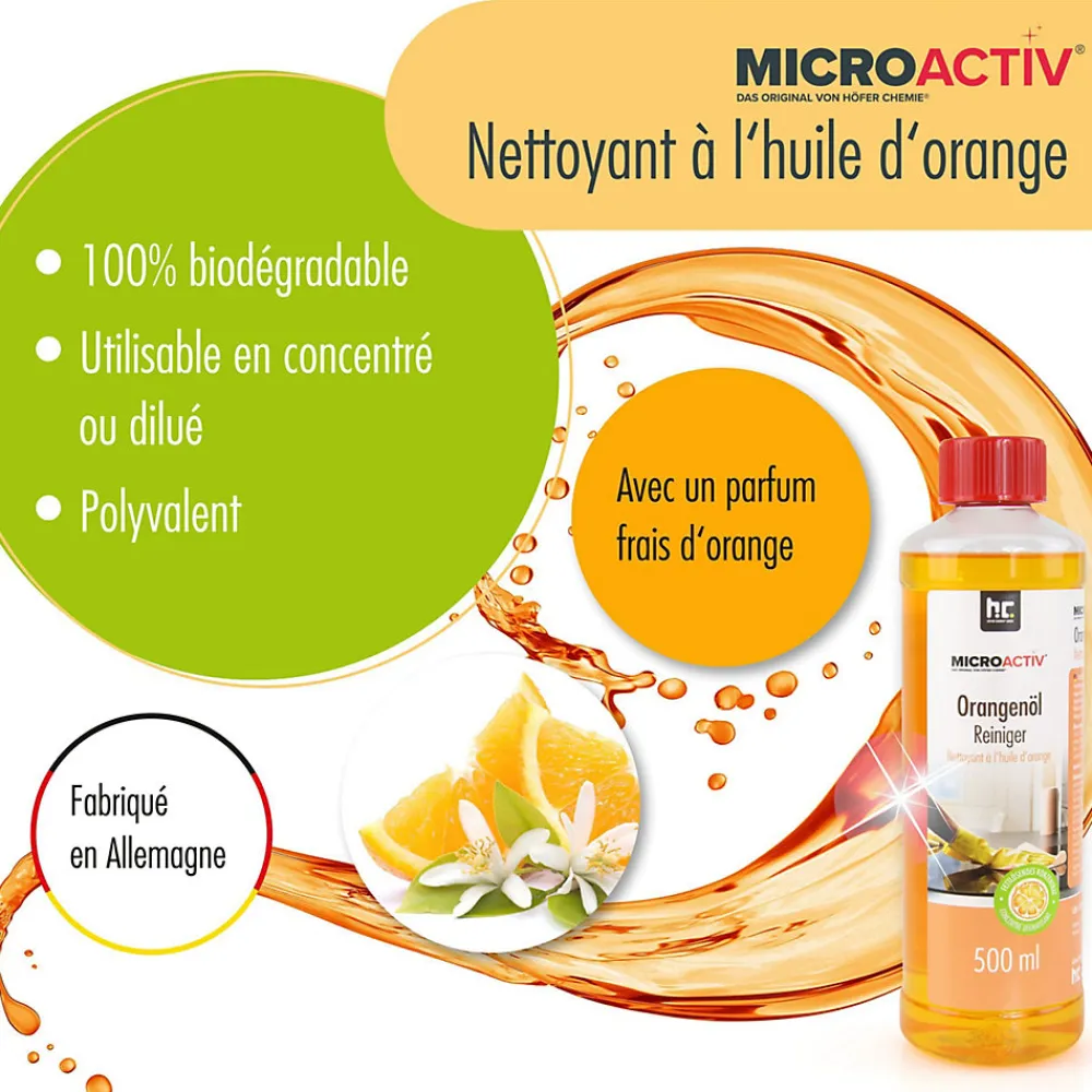 Microactiv Nettoyant Concentré À L'huile D'orange 2 x 500 Ml>Höfer Chemie