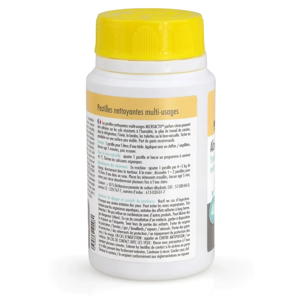 Höfer Chemie Microactiv Pastilles Nettoyantes Multi-usages 6 x 160 G, Parfum Citron* Nettoyant Pour Salle De Bains
