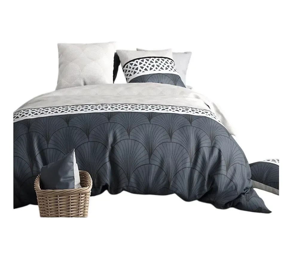 Eden Housse couette + taie Eventails graphique arcadie* Parure De Lit