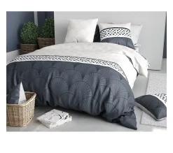 Eden Housse couette + taie Eventails graphique arcadie* Parure De Lit