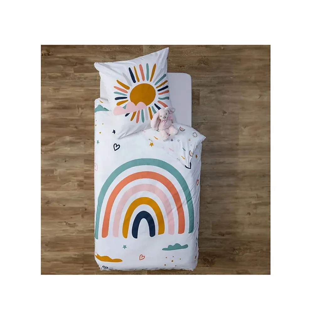 Housse de couette + 1 taie Arc en ciel de douceur>Eden Clearance