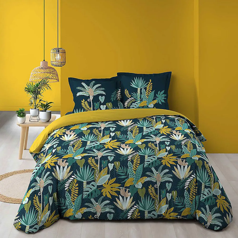 Housse de couette + 2 taies d'oreiller Guinea - - Parure de couette 240 x 220>Douceur D'Intérieur Best