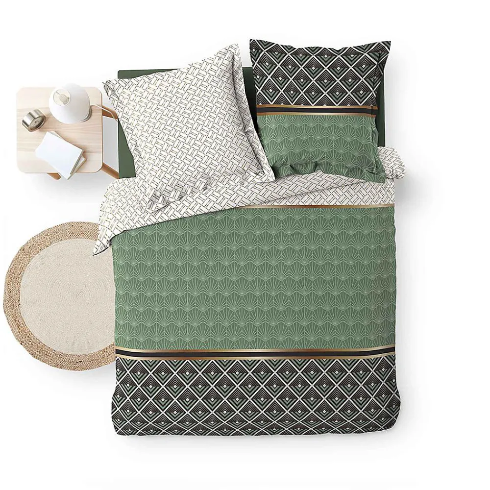 Housse de couette + 2 taies d'oreiller Belor - - Parure de couette 260 x 240>Douceur D'Intérieur