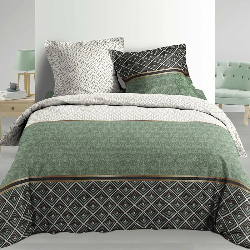Housse de couette + 2 taies d'oreiller Belor - - Parure de couette 260 x 240>Douceur D'Intérieur
