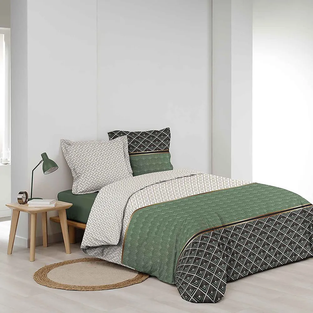 Housse de couette + 2 taies d'oreiller Belor - - Parure de couette 260 x 240>Douceur D'Intérieur