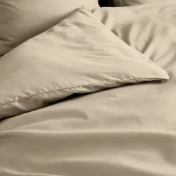 Housse de couette 100% Percale de Coton ORIGINE (260x240 cm - Sable)>Douceur D'Intérieur Outlet
