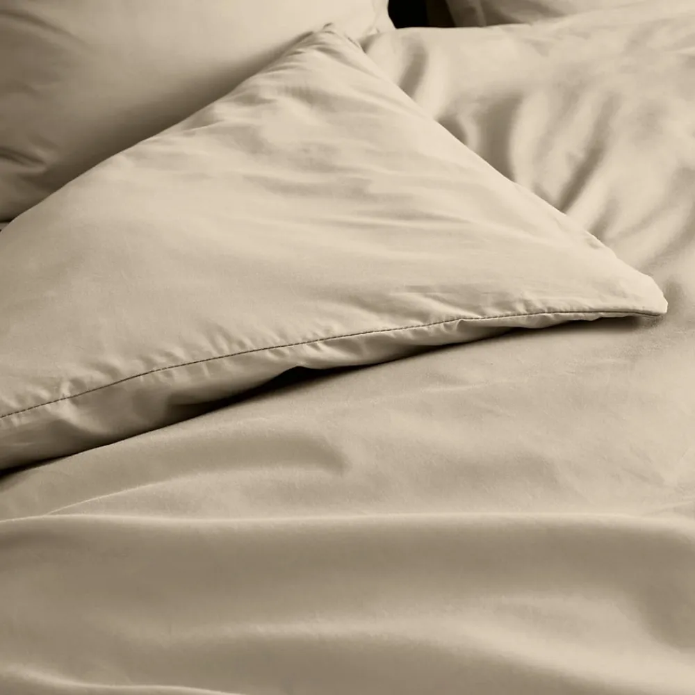 Housse de couette 100% Percale de Coton ORIGINE (240x220 cm - Sable)>Douceur D'Intérieur Clearance