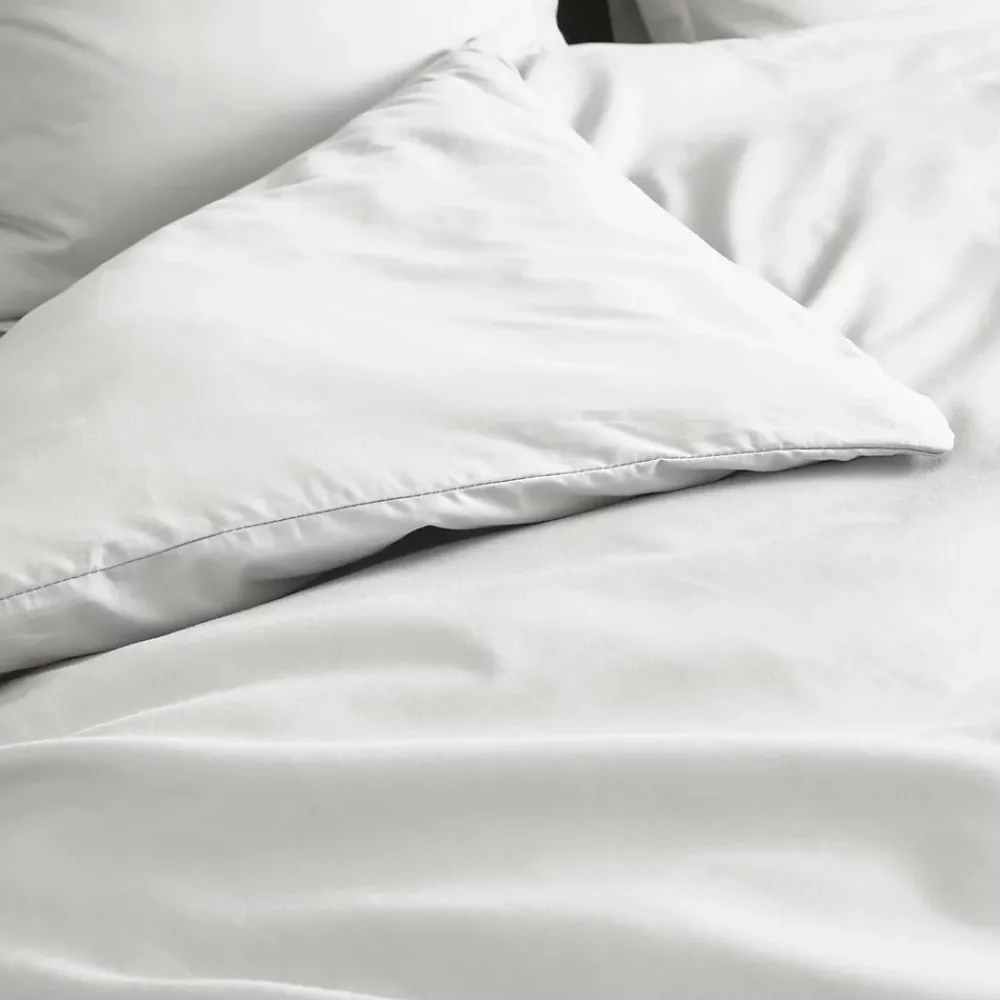 Douceur D'Intérieur Housse de Couette 2 Personnes Percale Uni 78 fils percaline 240x220cm Blanc* Housse De Couette