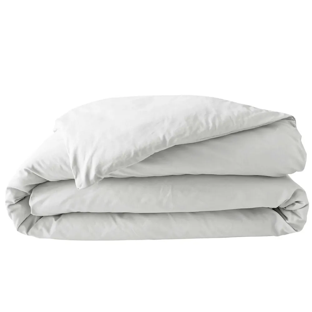 Douceur D'Intérieur Housse de Couette 2 Personnes Percale Uni 78 fils percaline 260x240cm Blanc* Housse De Couette
