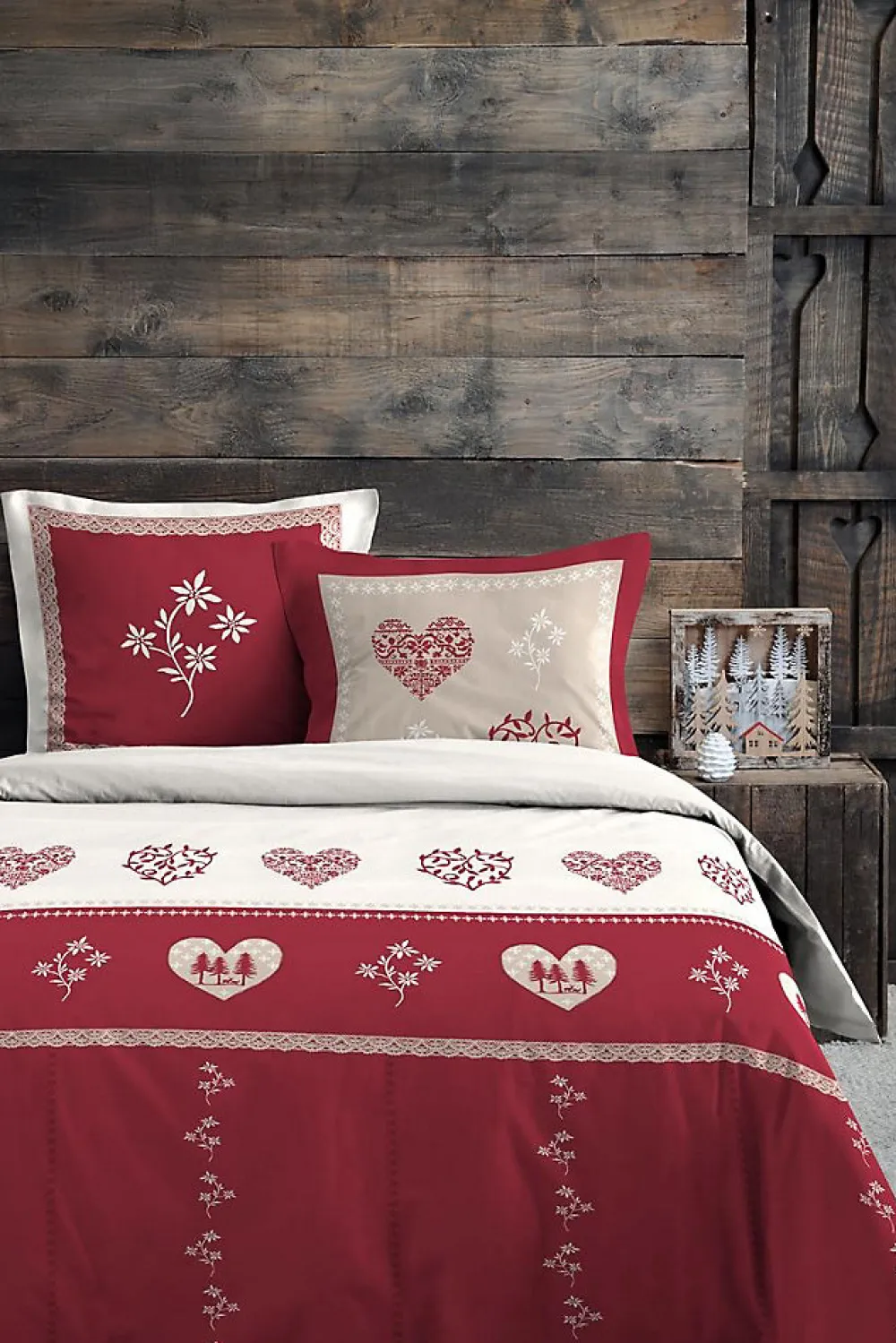 Eden Housse de couette + taie Coeur de montagne mondane* Parure De Lit