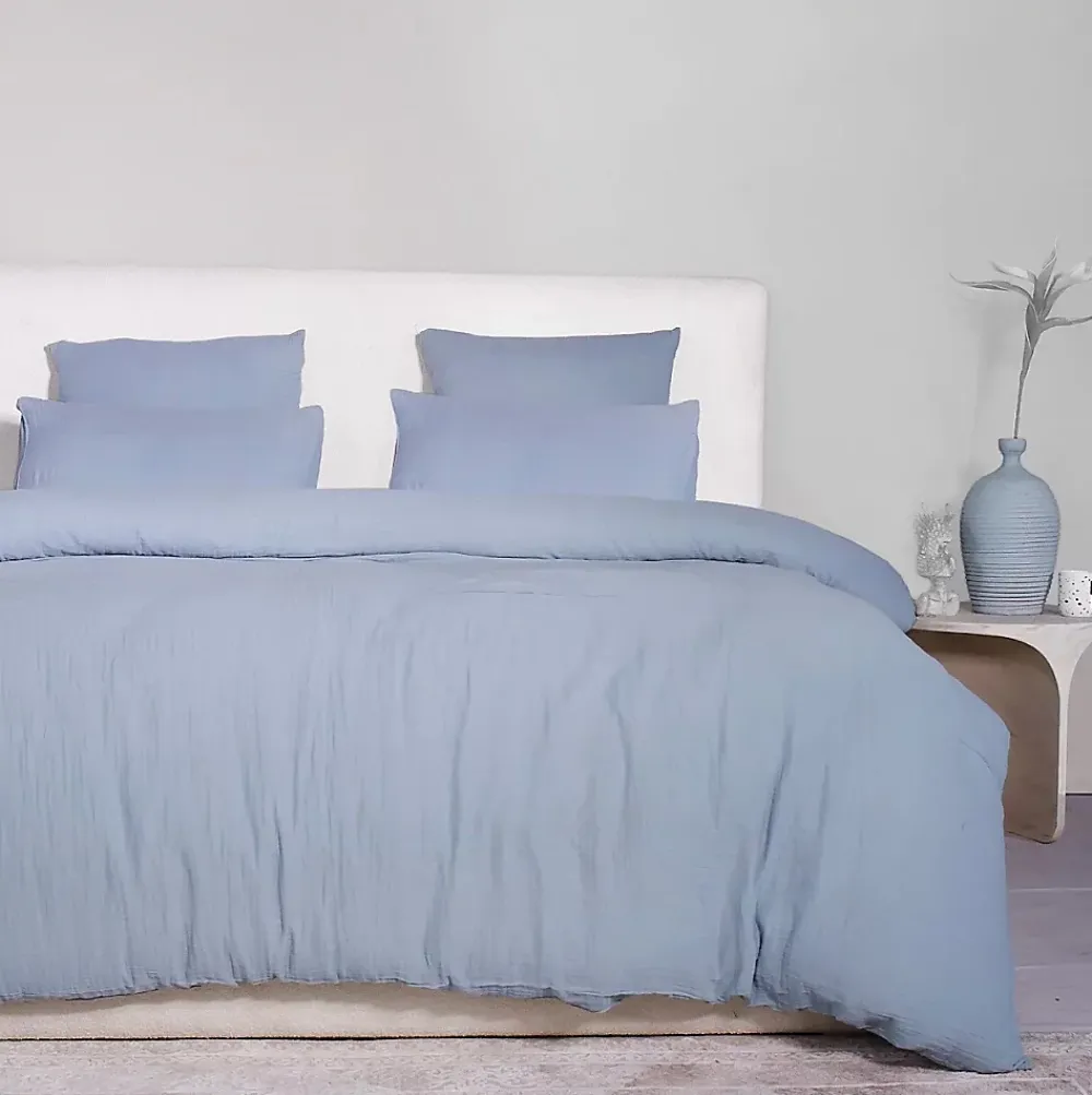 Eden Housse de couette + taies gaze de coton lave Douceur* Parure De Lit