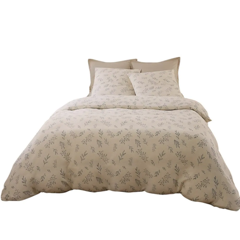Housse de couette + taies gaze de coton 220 x 240 cm Liveo>Eden New