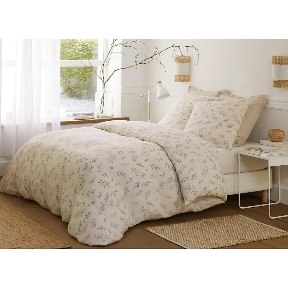 Housse de couette + taies gaze de coton 220 x 240 cm Liveo>Eden New