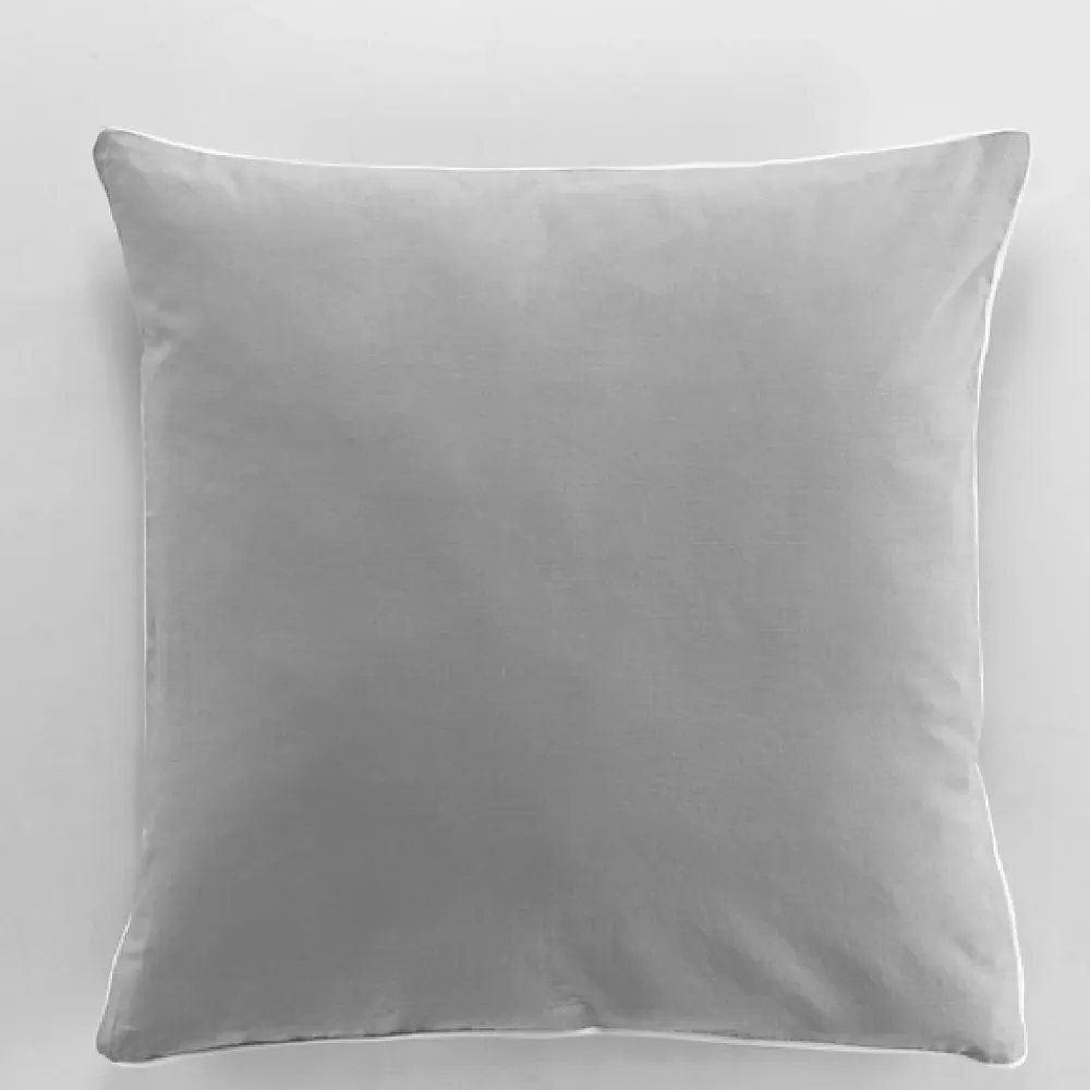 Douceur D'Intérieur Housse de couette 260 x 240 cm coton lavé 57 fils Linette Gris* Parure De Lit