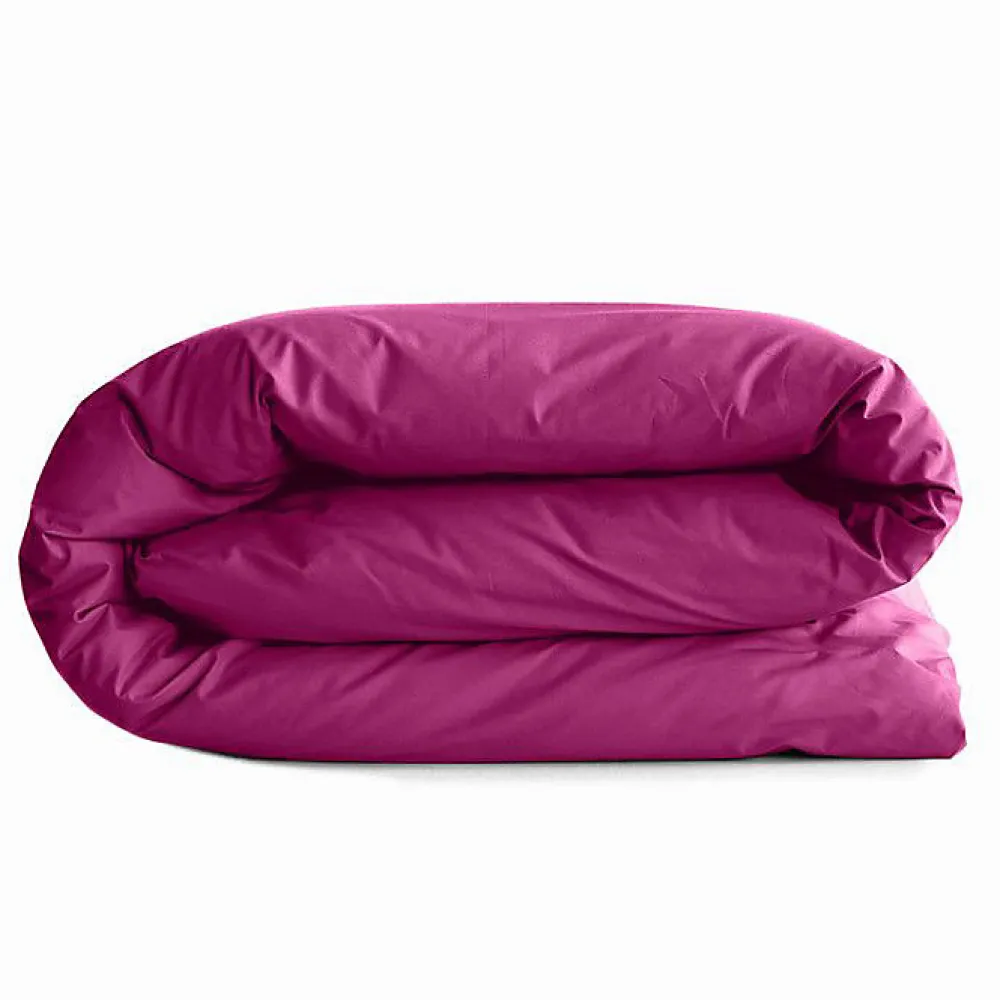Housse de couette 240 x 220 cm "Prémium" pour lit 2 places - Prémium Magenta>Coton Pur Hot