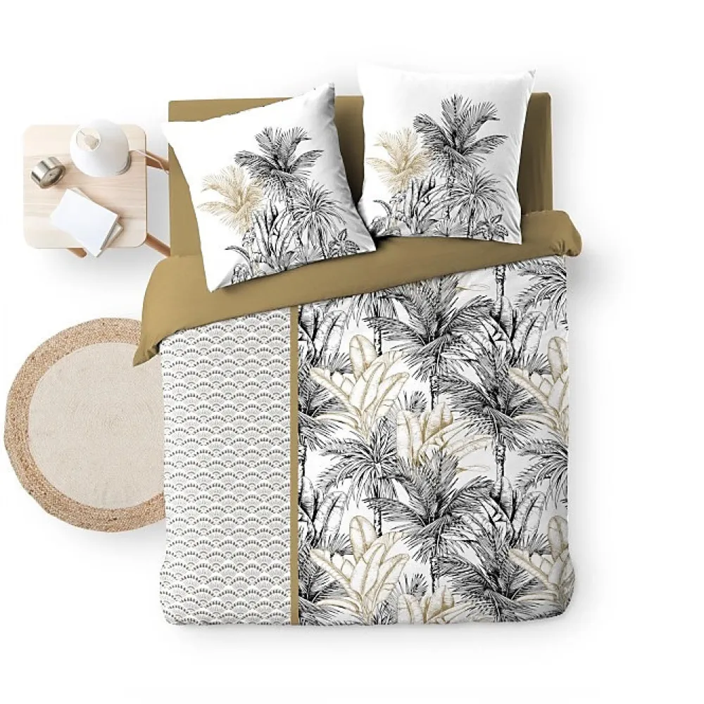 Douceur D'Intérieur Housse de couette 240 x 220 cm coton 42 fils + 2 taies Dakar* Parure De Lit