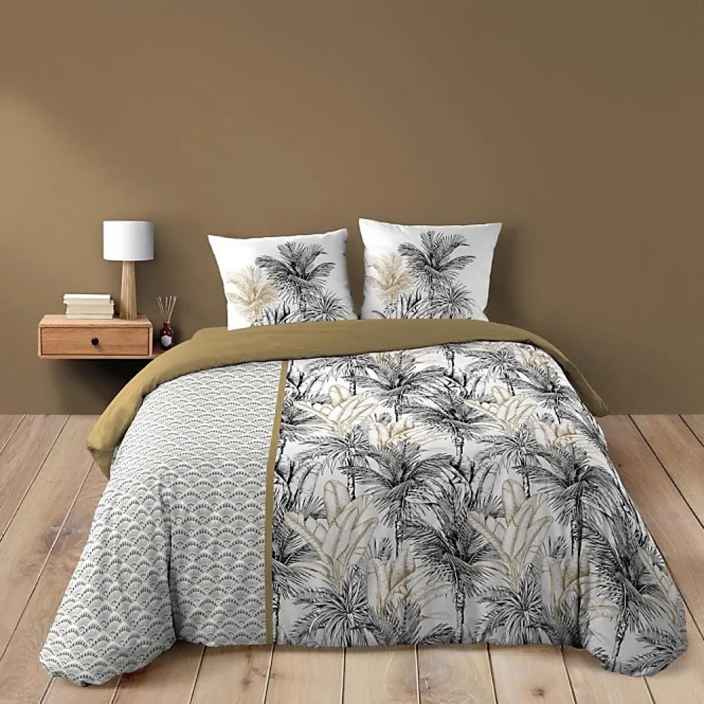 Douceur D'Intérieur Housse de couette 240 x 220 cm coton 42 fils + 2 taies Dakar* Parure De Lit