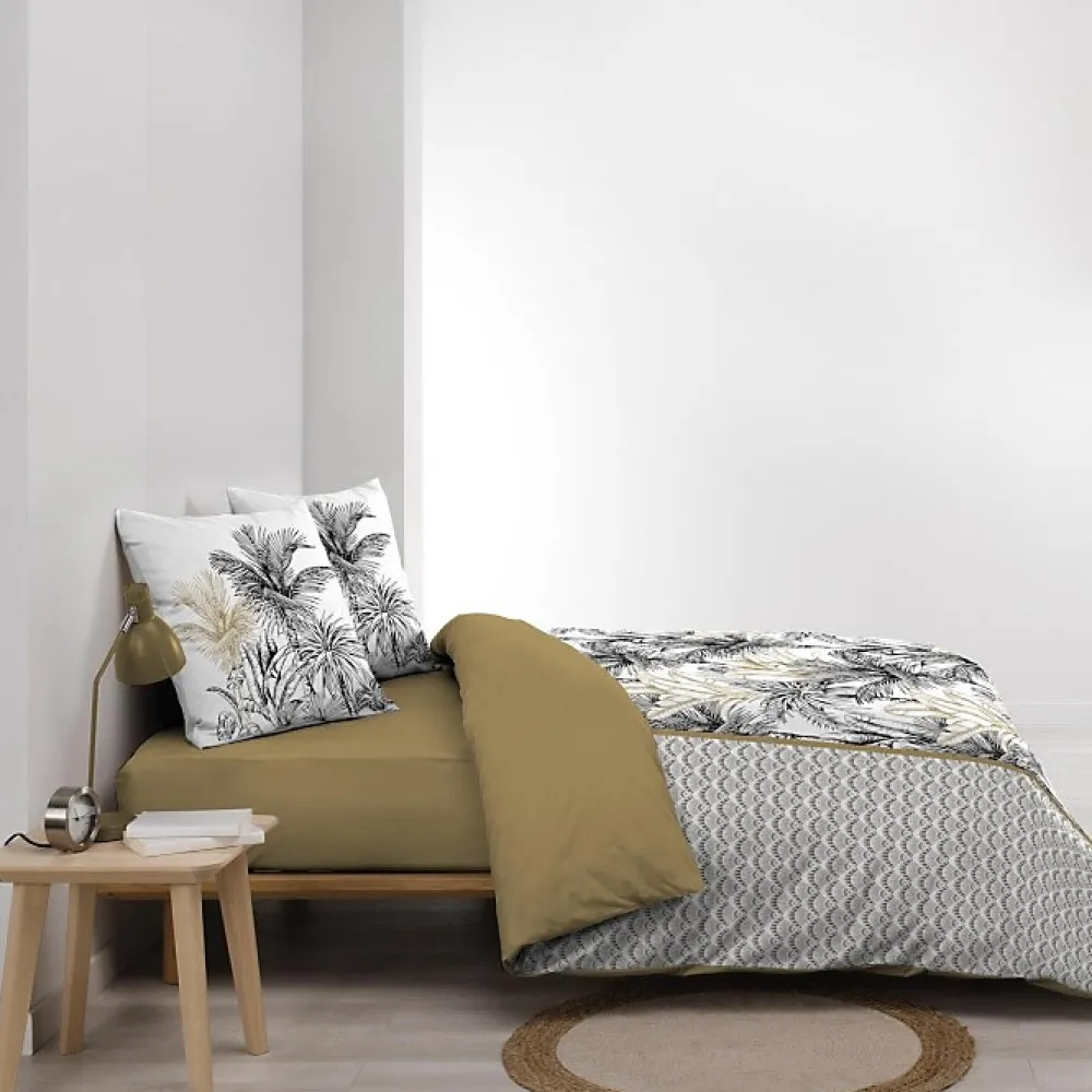 Douceur D'Intérieur Housse de couette 240 x 220 cm coton 42 fils + 2 taies Dakar* Parure De Lit